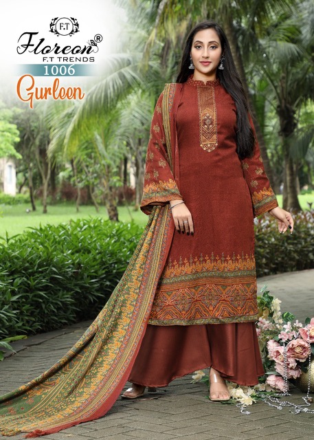 Floreon Gurleen Dobby Cotton Designer Dress Material collection